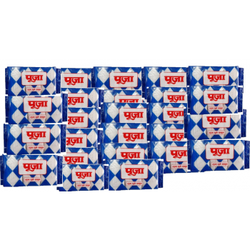 Puja White Soap (24Pcs) 1box